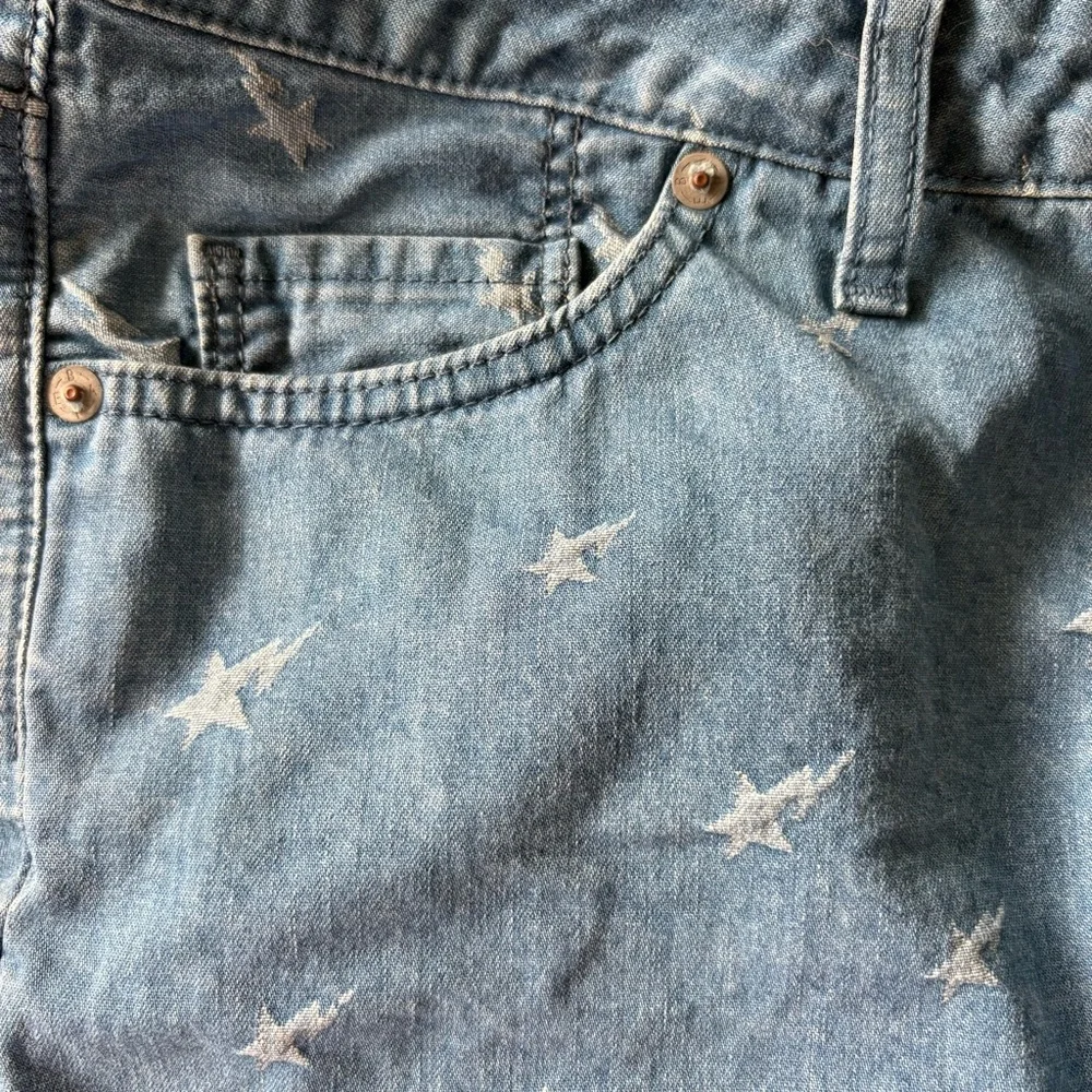BAPE Women sz S BAPESTA Print Low Rise Denim Shorts A Bathing Ape Japan - Picture 11 of 11